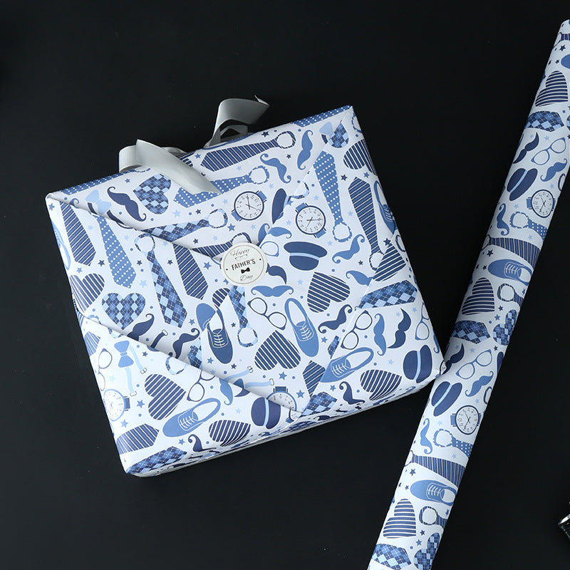 Gift wrapping paper for men on Father's Day