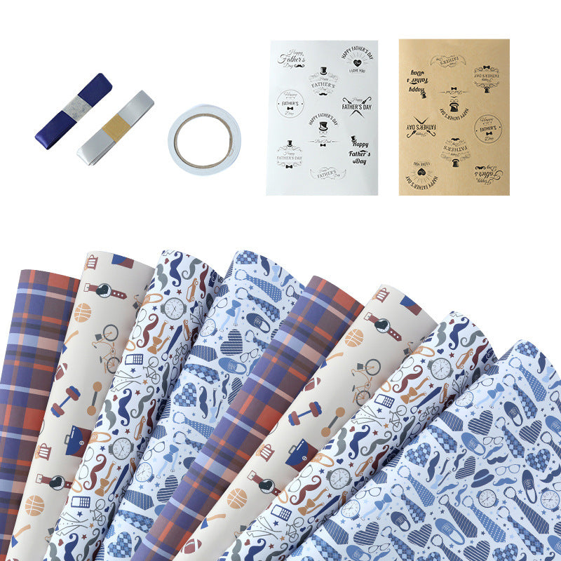 Gift wrapping paper for men on Father's Day