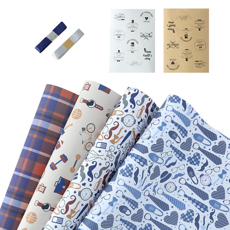 Gift wrapping paper for men on Father's Day