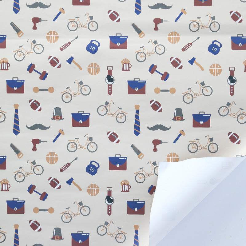 Gift wrapping paper for men on Father's Day