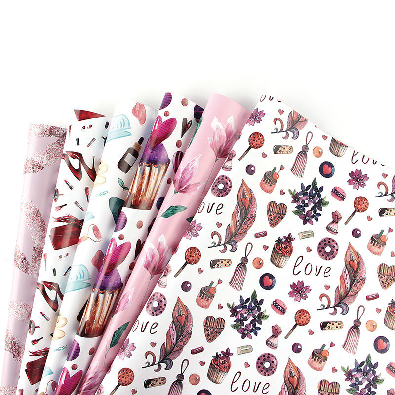 Cartoon birthday gift thickened wrapping paper