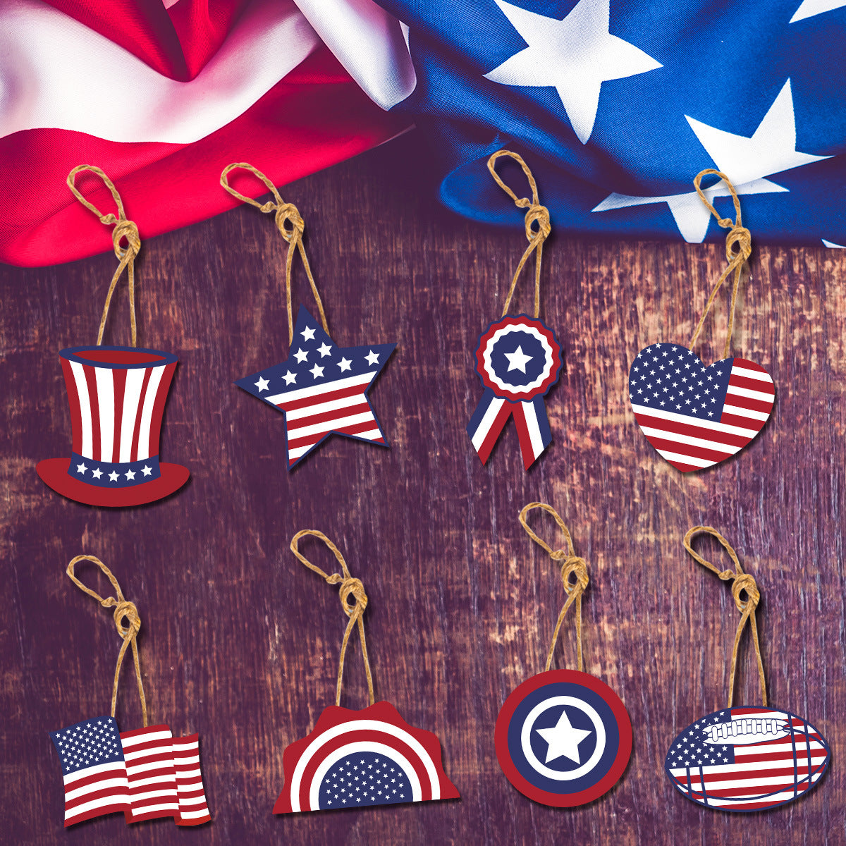 American Independence Day decoration hanging