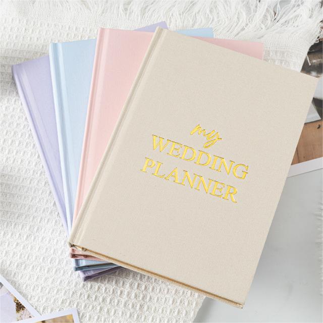 A5 Wedding planner notebook Record book Linen wedding planner book