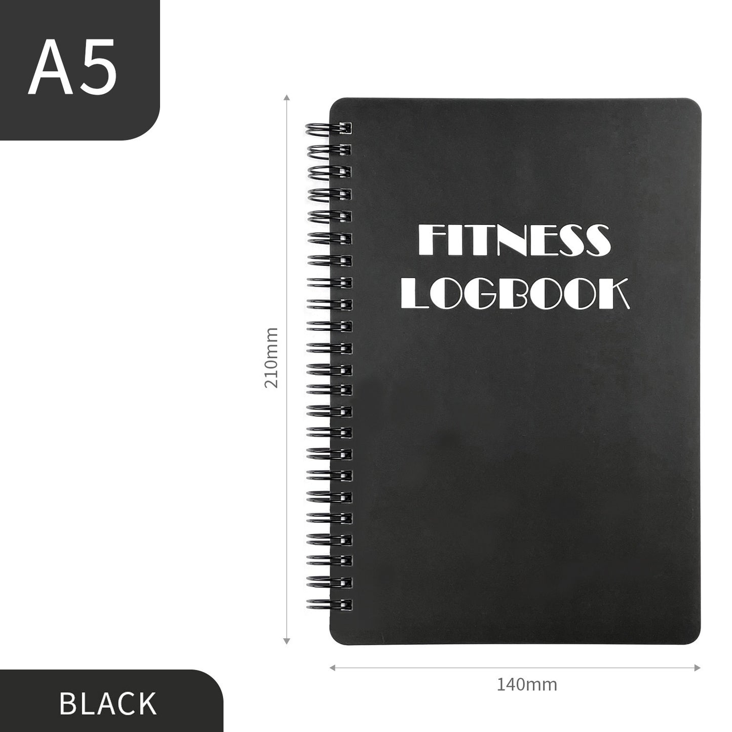 Exercise and fitness program notebook