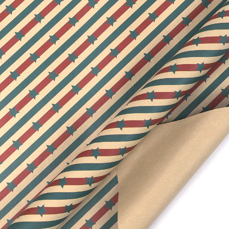 Vintage Christmas kraft paper wrapping paper