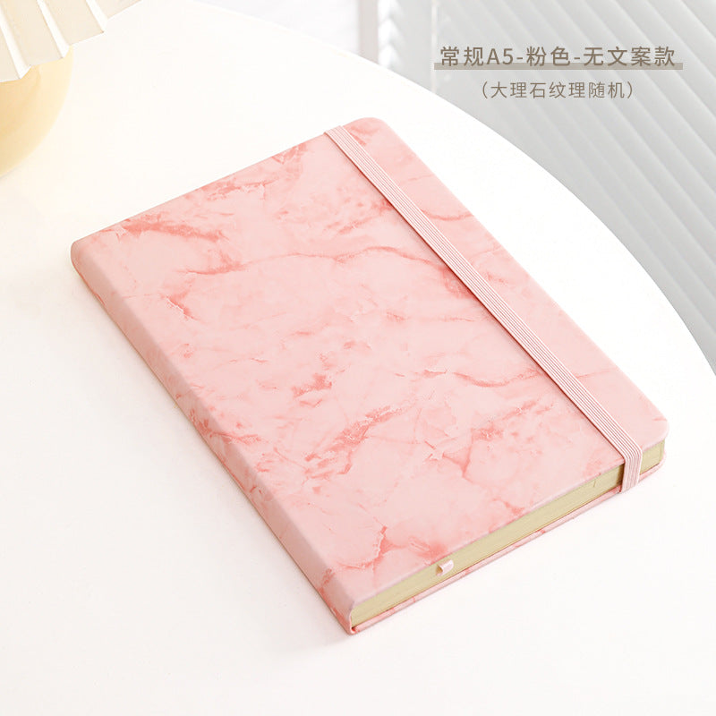 Student notebook Marbled A5 notepad A6 Hot stamping PU notebook