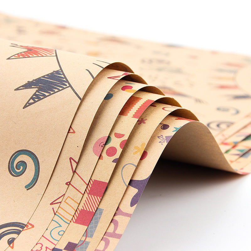 Note kraft holiday gift wrapping paper