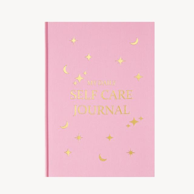 Gratitude Journal Self-Care Journal A5 notebook with gold cover