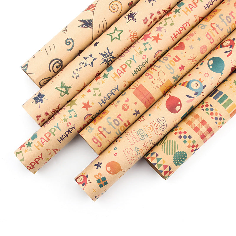 Note kraft holiday gift wrapping paper