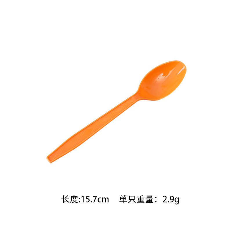 Thanksgiving Party Decoration Disposable Pumpkin Knife Fork Spoon