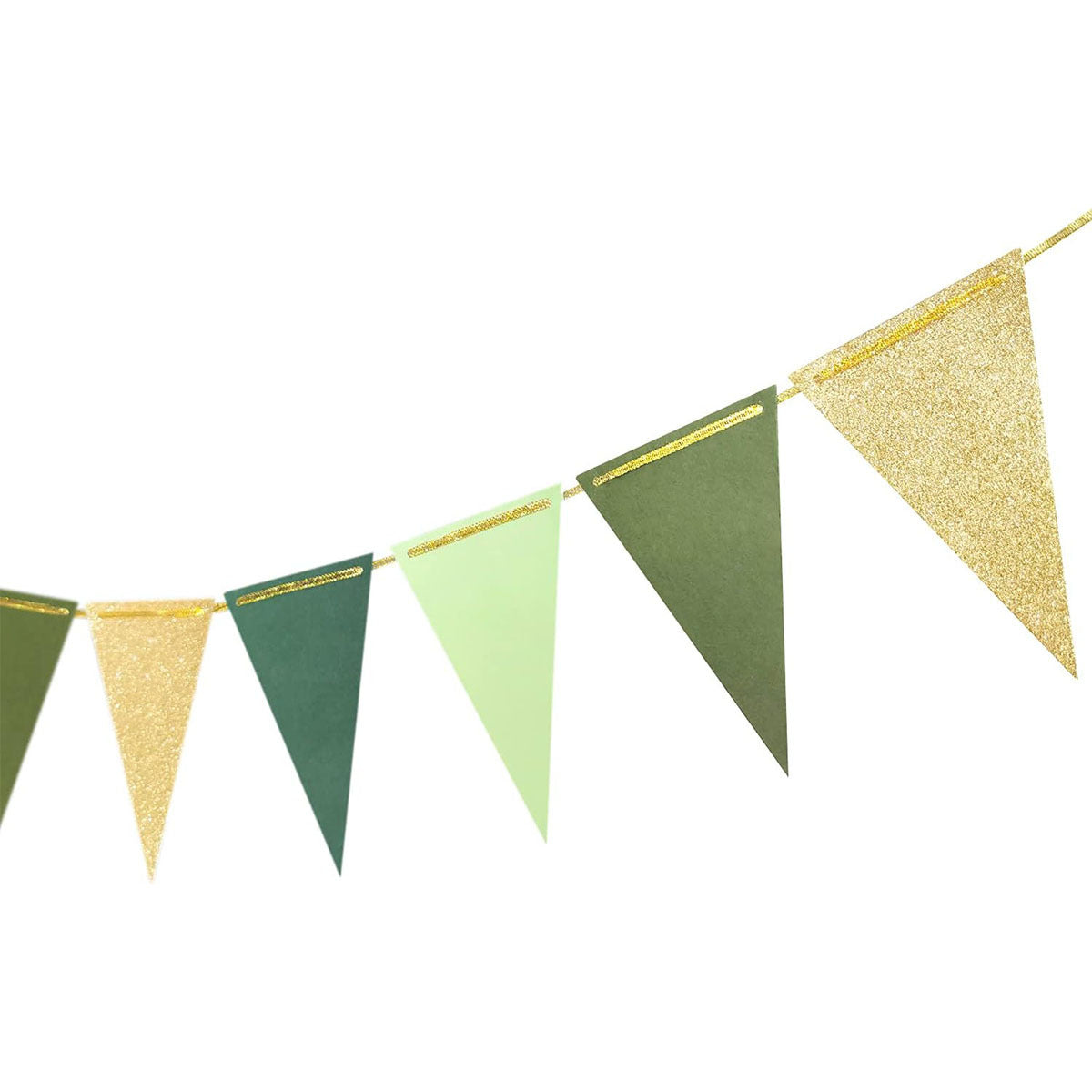 Mori department of avocado gold onion paper triangle pull flag Birthday and wedding party decorations