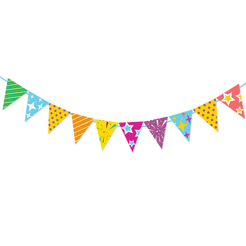 New birthday party banner Happy birthday background decoration