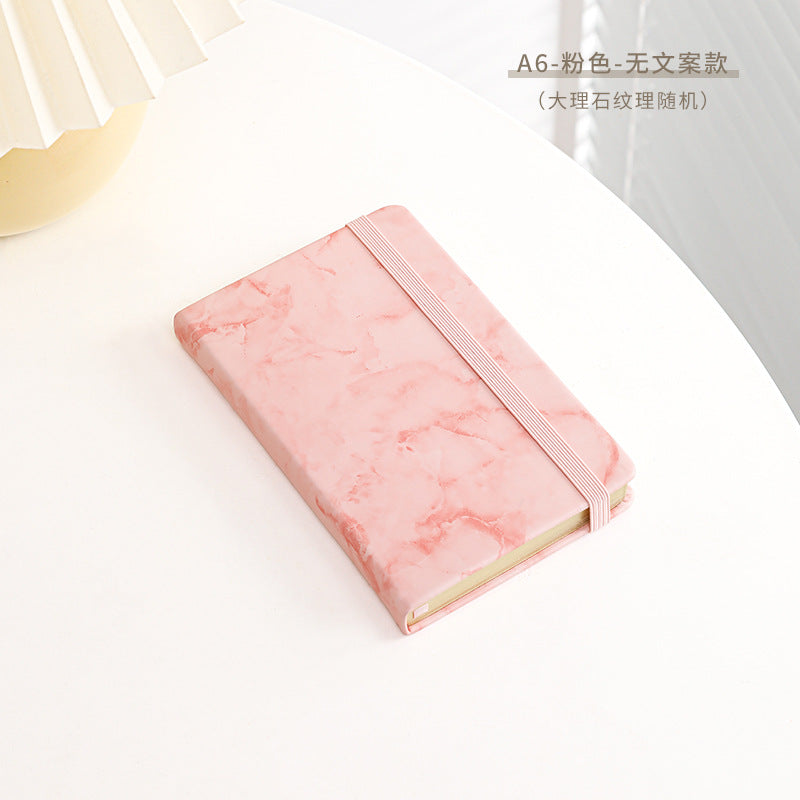 Student notebook Marbled A5 notepad A6 Hot stamping PU notebook