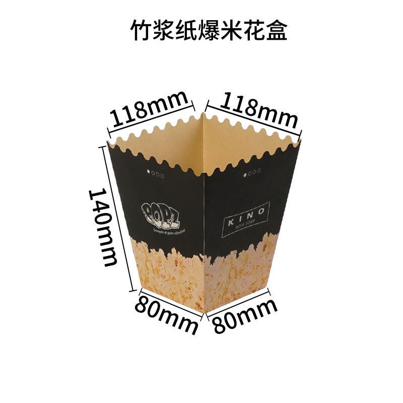 Food grade coated bamboo pulp food carton with thickened hook bottom