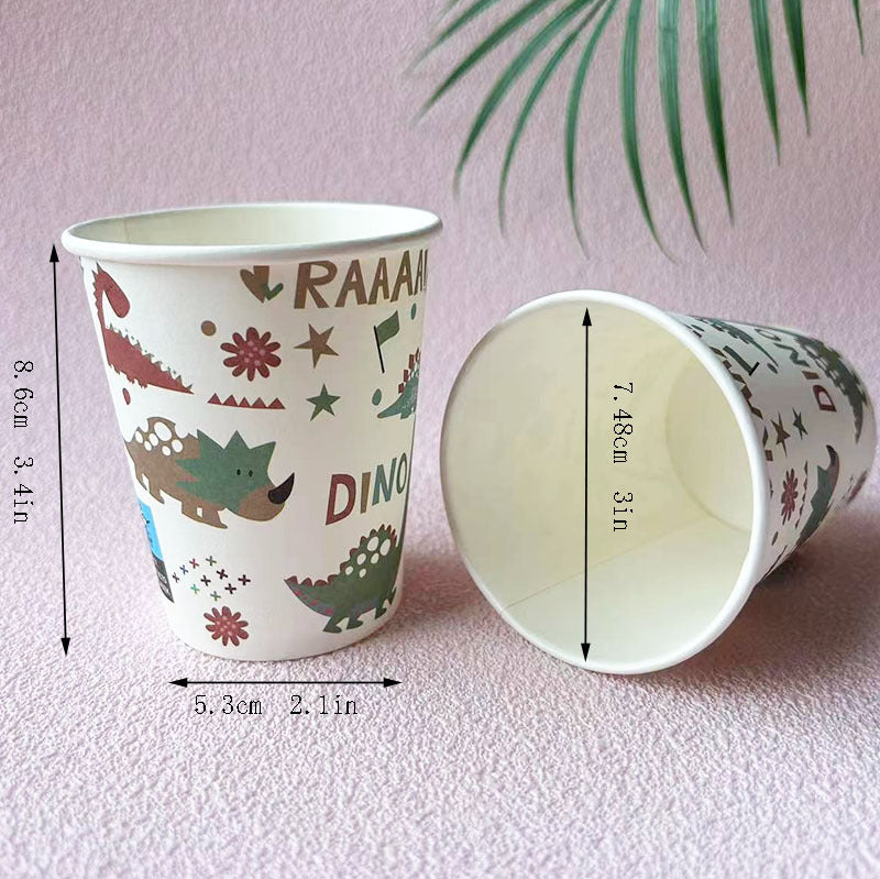 9OZ Party Dinosaur Disposable Paper Cup