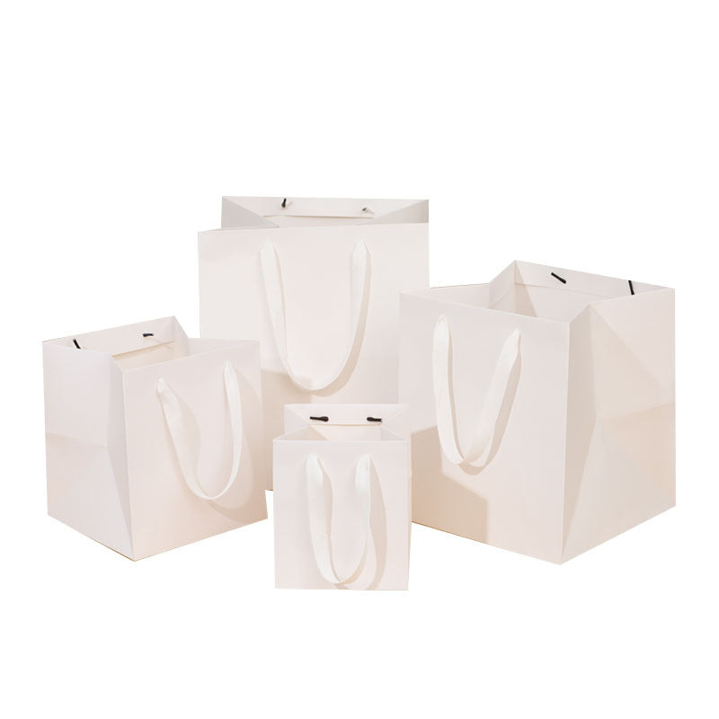 Square wide bottom kraft paper bag