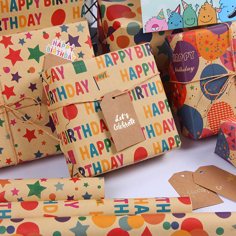 Kraft gift wrapping paper