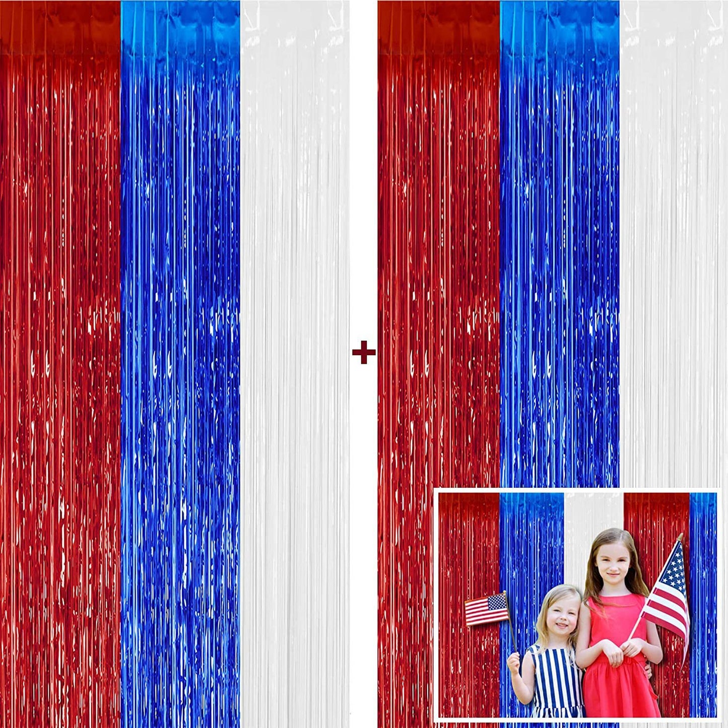 American Independence Day decoration rain curtain