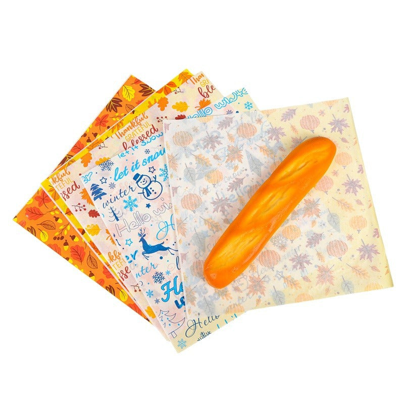 Food tray paper coated with greaseproof paper