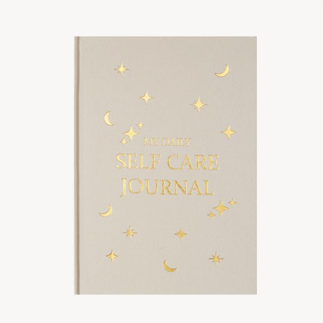 Gratitude Journal Self-Care Journal A5 notebook with gold cover