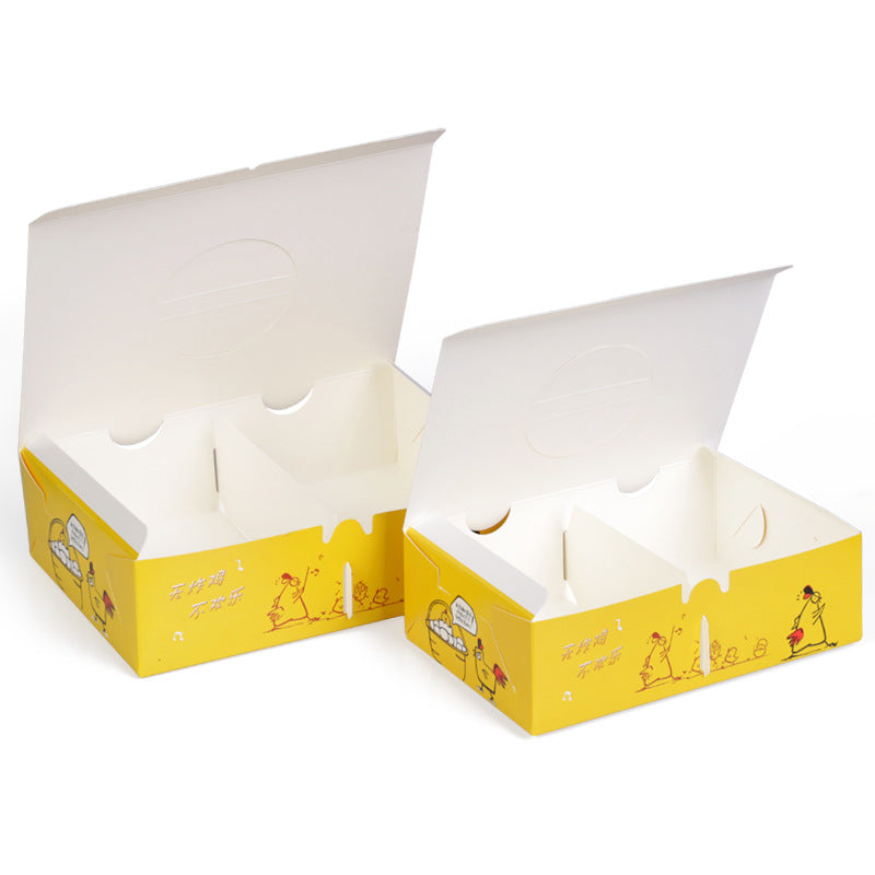 Disposable compartmentalized food takeout box