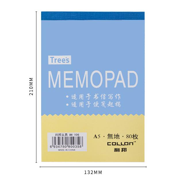 Blank memopad