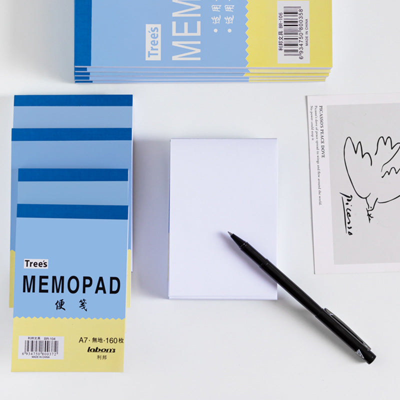 Blank memopad