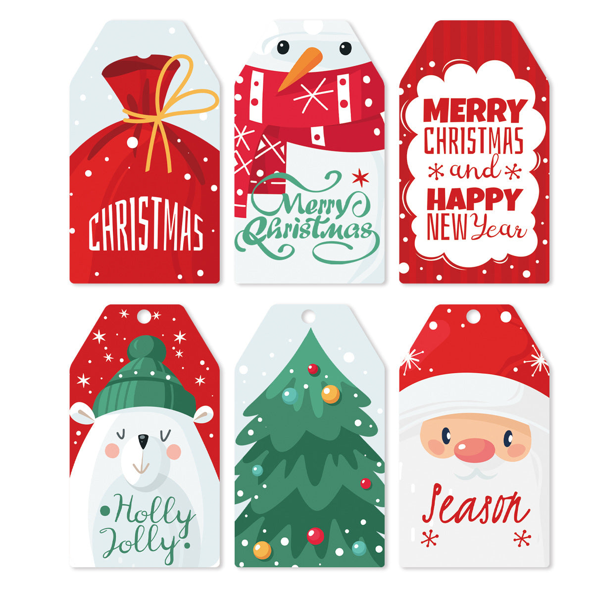 Christmas gift tag cards