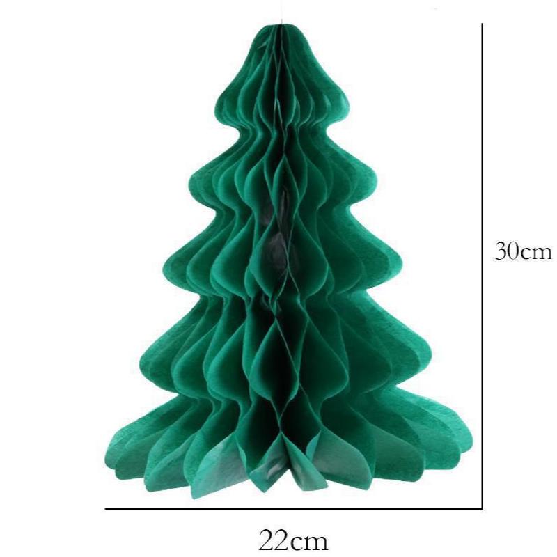 Christmas decorations Honeycomb paper Christmas tree Christmas hat Christmas party decorations supplies