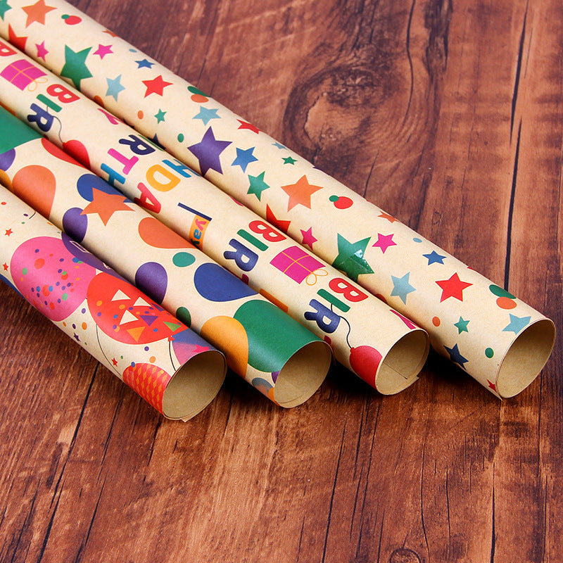 Kraft gift wrapping paper