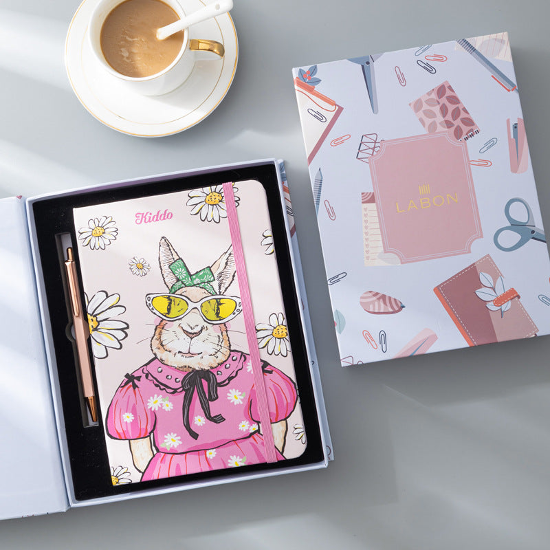 A5 Notebook Rabbit cartoon cute notepad Beautiful diary notebook