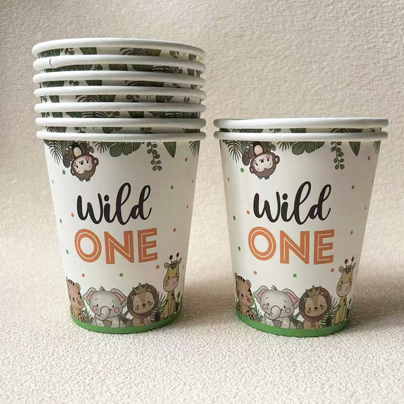 9OZ wildone Animal Party Disposable Paper Cup