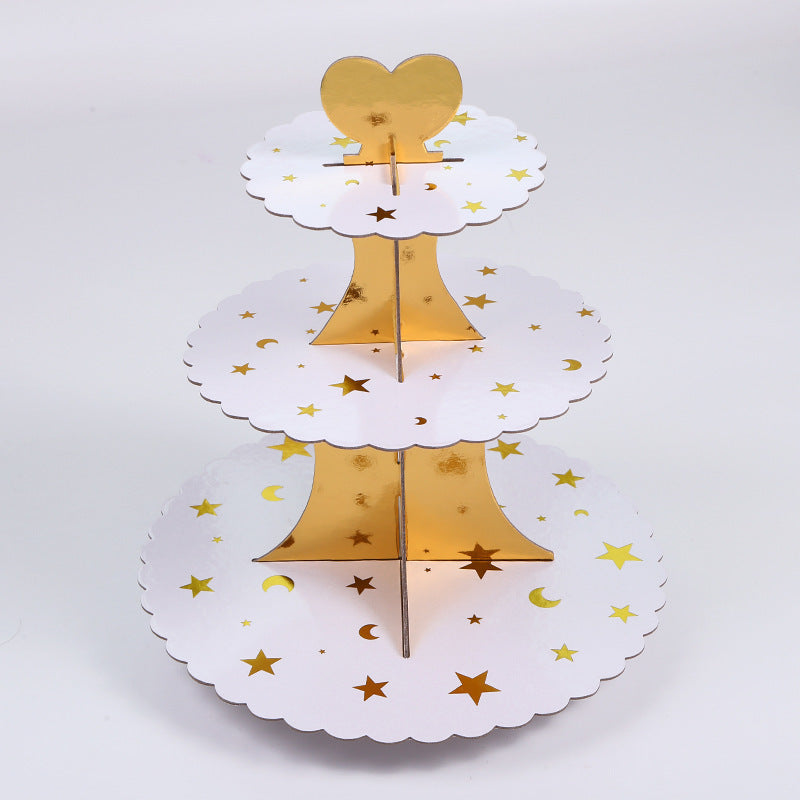 Party birthday party dessert display stand multi-layer colorful cake stand