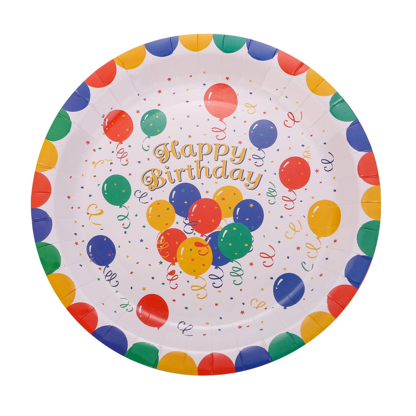 Balloon Themed Birthday Party Paper Plates