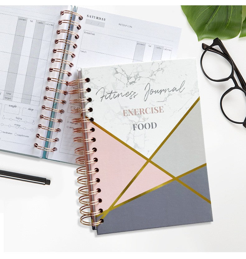 A5 Fitness plan notebook