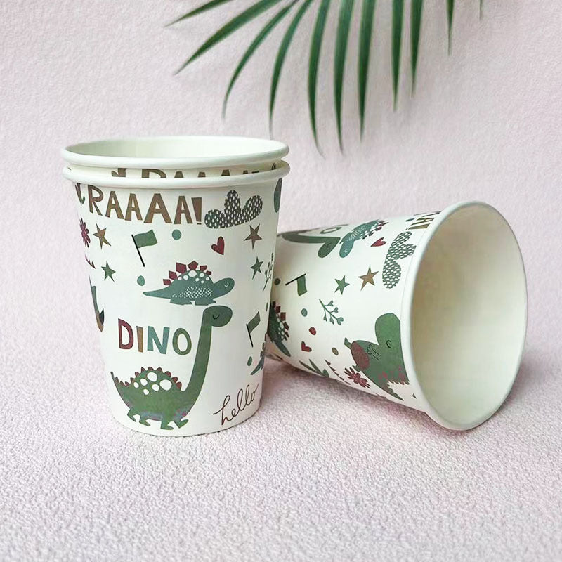 9OZ Party Dinosaur Disposable Paper Cup