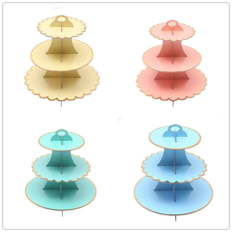 Party birthday party dessert display stand multi-layer colorful cake stand