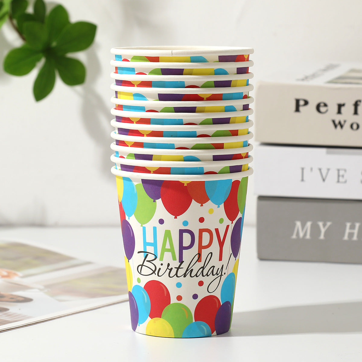 Birthday party thick disposable paper cups