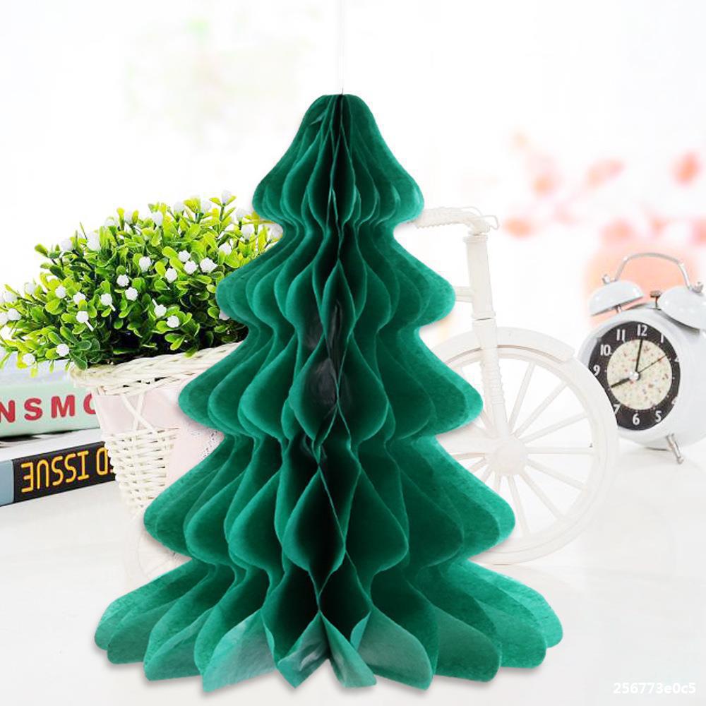 Christmas decorations Honeycomb paper Christmas tree Christmas hat Christmas party decorations supplies