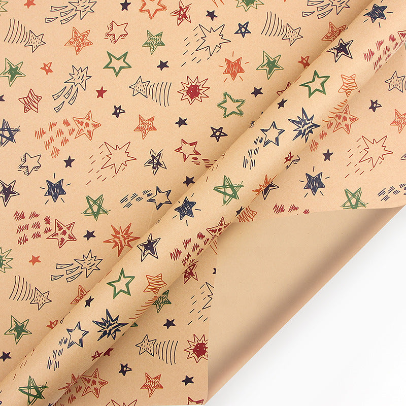 Note kraft holiday gift wrapping paper