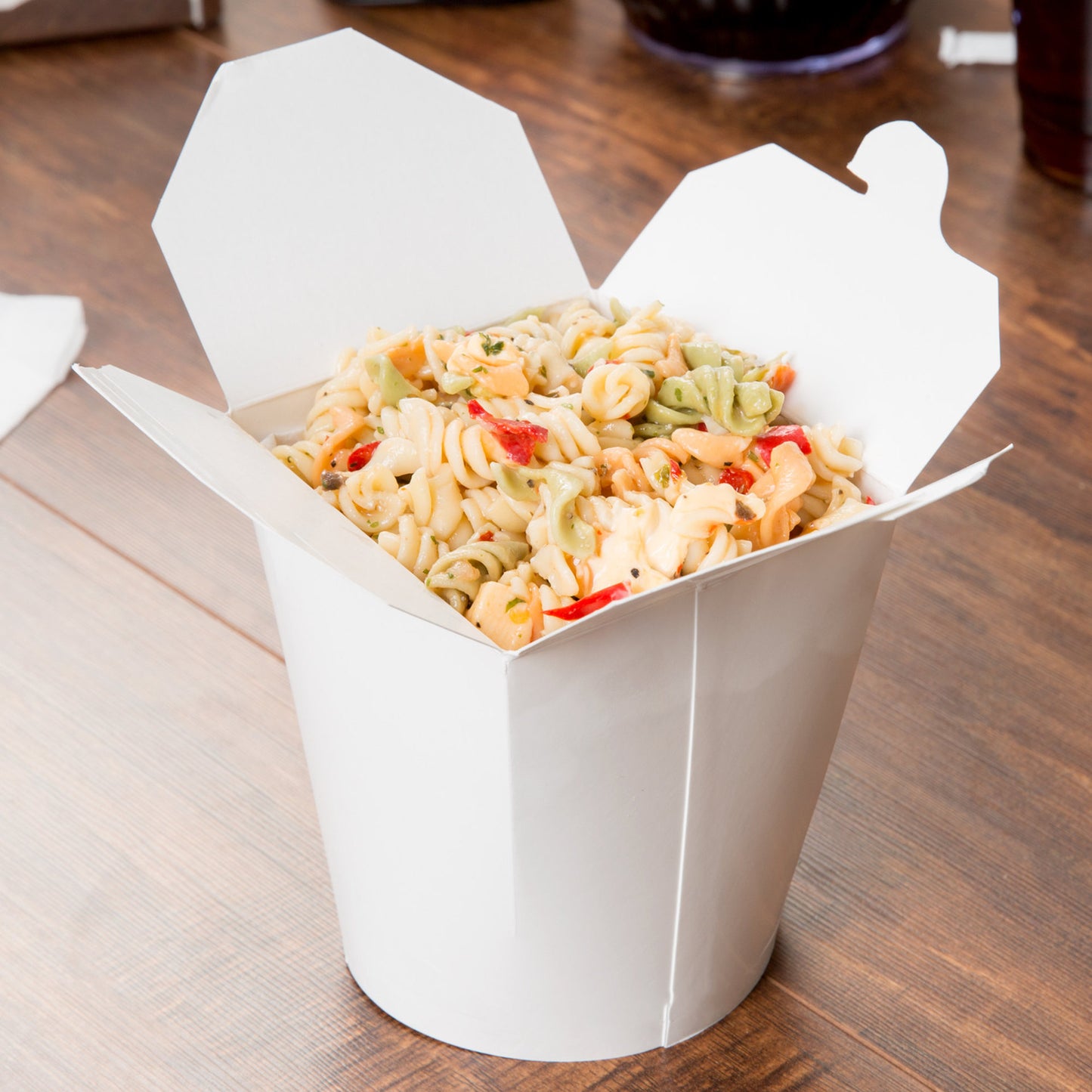 Round-bottom take-away box Disposable paper lunch box