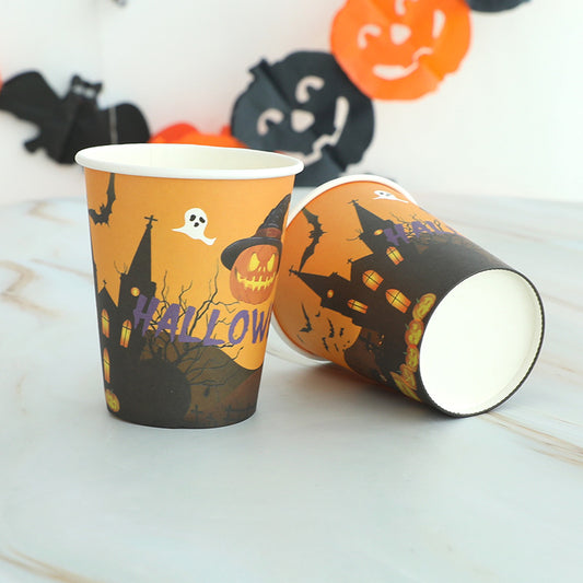 Halloween themed party paper cups