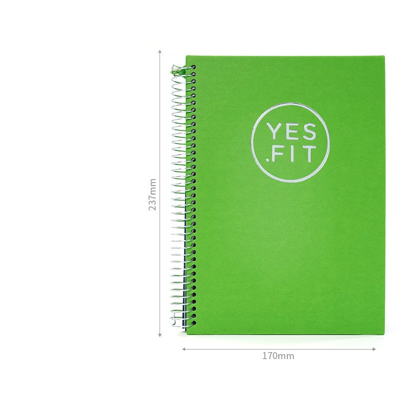 Daily fitness plan notebook coil notebook