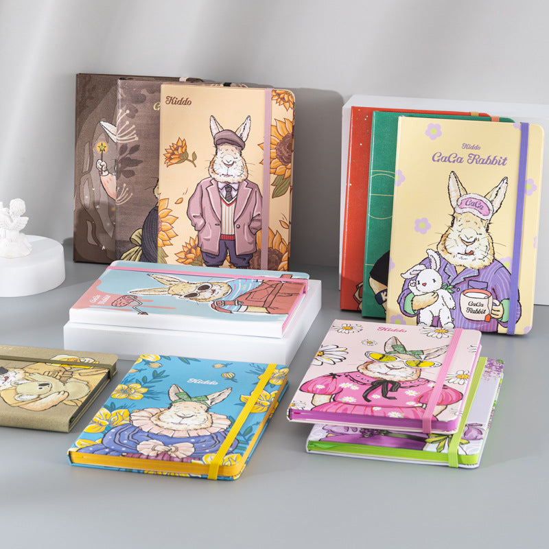 A5 Notebook Rabbit cartoon cute notepad Beautiful diary notebook – Baipak