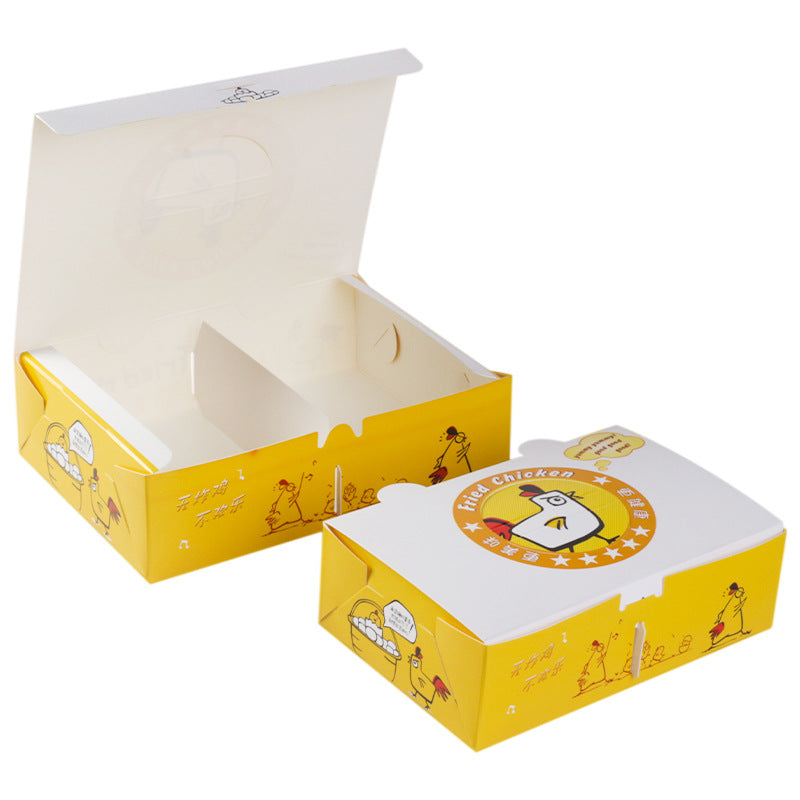 Disposable compartmentalized food takeout box