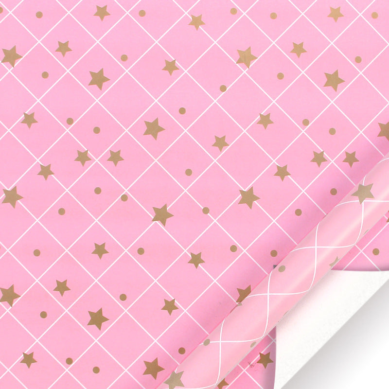 Glossy coated paper gift wrapping paper