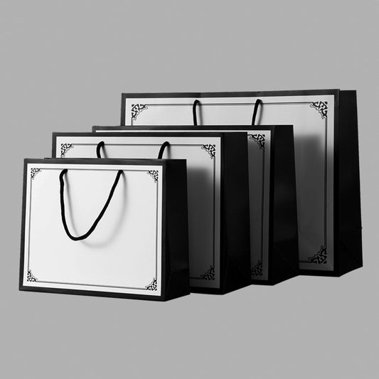 Black border paper bag