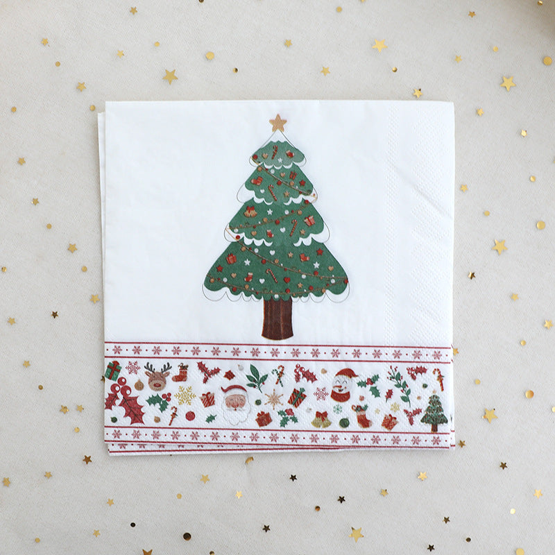 Christmas Decoration Party Theme Napkin