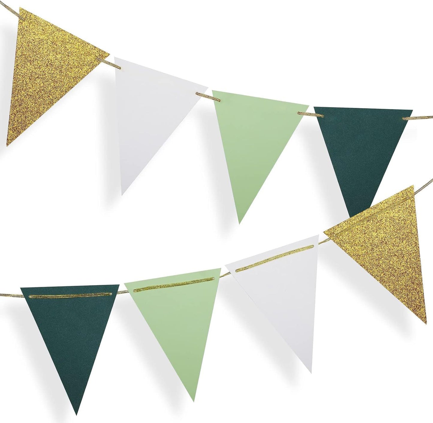 Mori department of avocado gold onion paper triangle pull flag Birthday and wedding party decorations