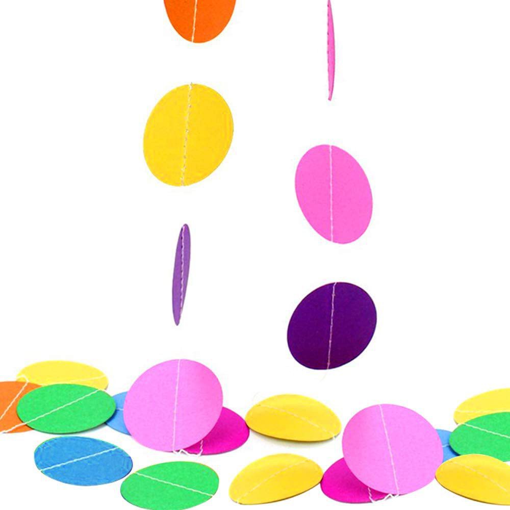 Birthday party decoration Colorful Happy Birthday pull flag spiral hanging decoration pennant colorful banner honeycomb ball set
